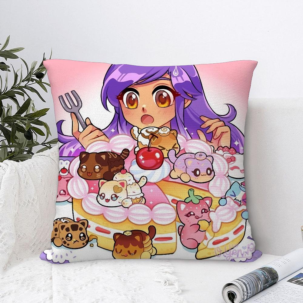Cartoon A-Aphmau Pillow Case Sofa Decorative Home Double-Sided Print Plush Square Throw Pillow Covers Cushion Decor Cover
