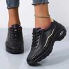 Fashion High Sole PU Leather Woman Breathable Shoes Women's Luxury Flat Women's Sneakers On Offer Sport Top Comfort Tenisky Bascket