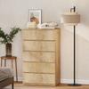 HOMCOM - Commode - Panneaux de particules - 60x39x100cm - bois naturel