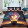 Light Bulb Duvet Covers For Kids Teens Quilt Covers Queen Size Lightweight Down Room Decor 2 Pillowcases 1 Duvet Cover No Quilt