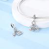 Charms Original Copper Color Zircon Stone Radio Pendant Beads Fit Bracelet Women Jewelry Diy Fine Gift Accessory