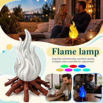 Flame Effect Lamp with Realistic Flickering Light for Home Decor and