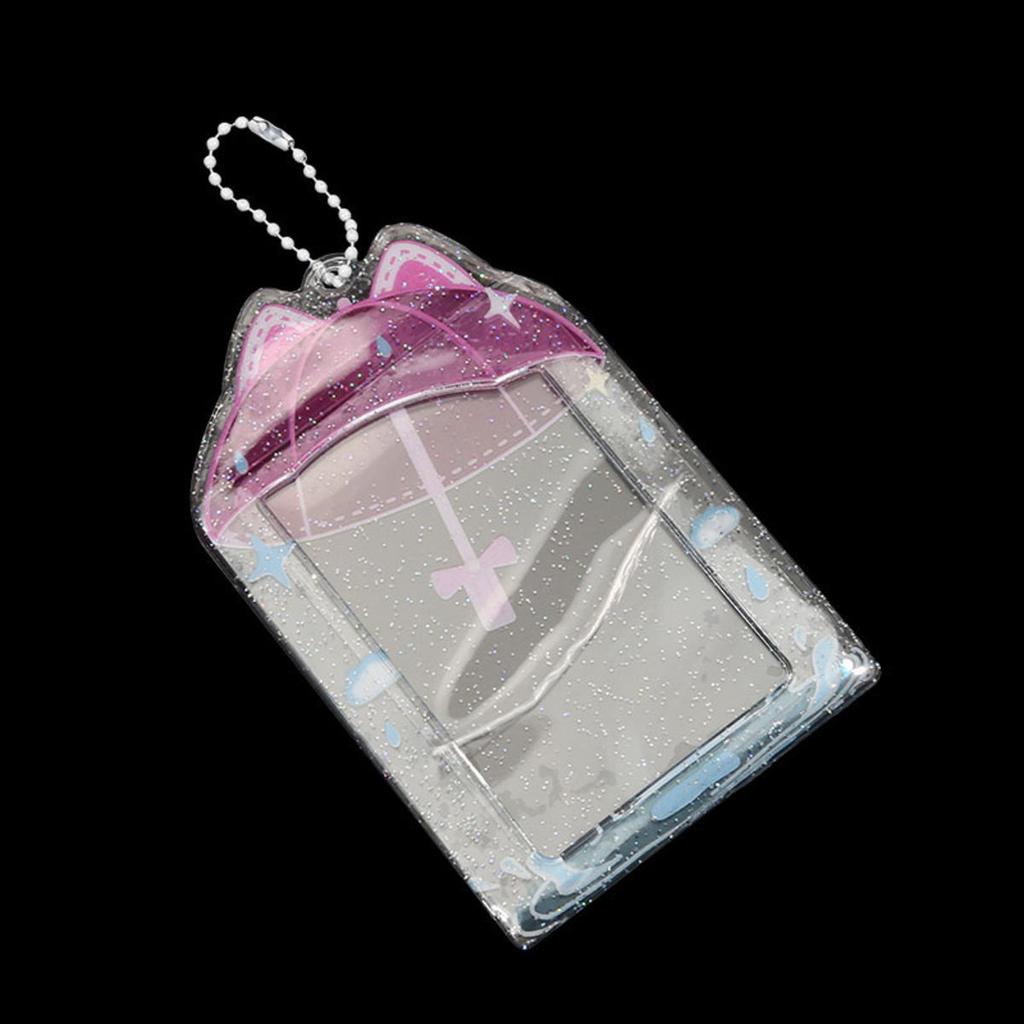 Creative Umbrella PVC Photocard Holder Idols Photo Frame Cute Sweet Card Display Desktop Decor Card Sleeve