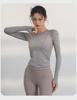 Women's High-Grade Seamless One-Piece Yoga Top for Autumn and Winter Fitness