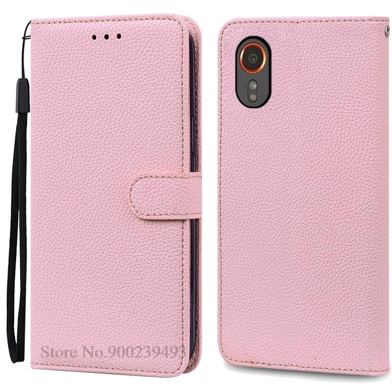 

Чехол Xcover 7 для Samsung Xcover 7, кожаный чехол-кошелек с откидной крышкой для Samsung Galaxy Xcover 7, Xcover7 SM-G556B, чехол, чехол, Fundas For Samsung Xcover 7 розовый