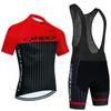 Mens Cycling Jersey Bib Shorts Set Breathable Quick-Dry Road Mountain Bike Apparel