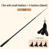 Retractable Cat Teaser Rod with Feather - Bite-Resistant Kitten Toy for Self-Play