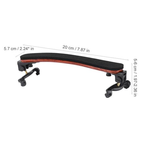 Violin Shoulder Rest for 4/4 and 3/4 Violins, Adjustable, Soft Pad, Comfortable, Non-Slip, Easy to Use, Compatible with Stringed Instruments, Violin,