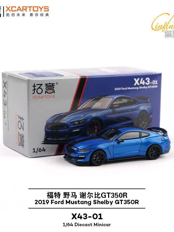Tuoyi X43-01 Ford Mustang Shelby GT350R Racing Car 1/64 Diecast