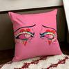 Dark Melancholy Eyes Cushion Cover Reversible Soft Durable Pillow Cover Home  Car MultiScene Use for Daily Comfort
