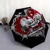 1pc Barbed Wire Skulls Heart Umbrella with Plastic Handle, Suitable for All Seasons Outdoor PT374