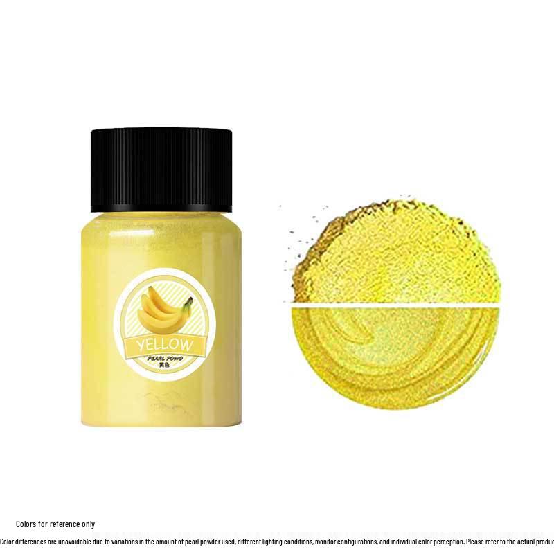 Mermaid Slime & Epoxy Mica Powder - 30 Colors Pearlescent Crystal Clay in Large Bottle