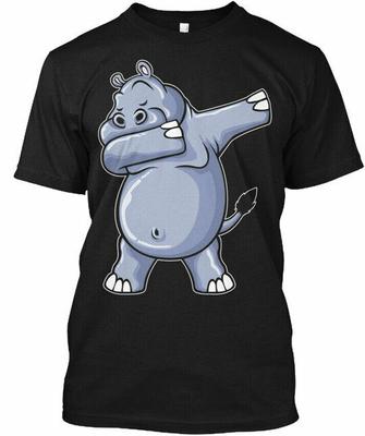 Funny Hippo Dab Dabbing Unisex T-Shirt