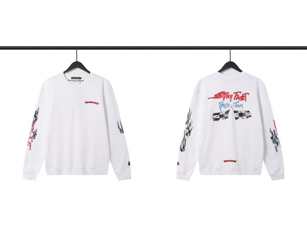 New Chrome Hearts Cross Simple Classic Unisex Round Neck Hoodie Collection