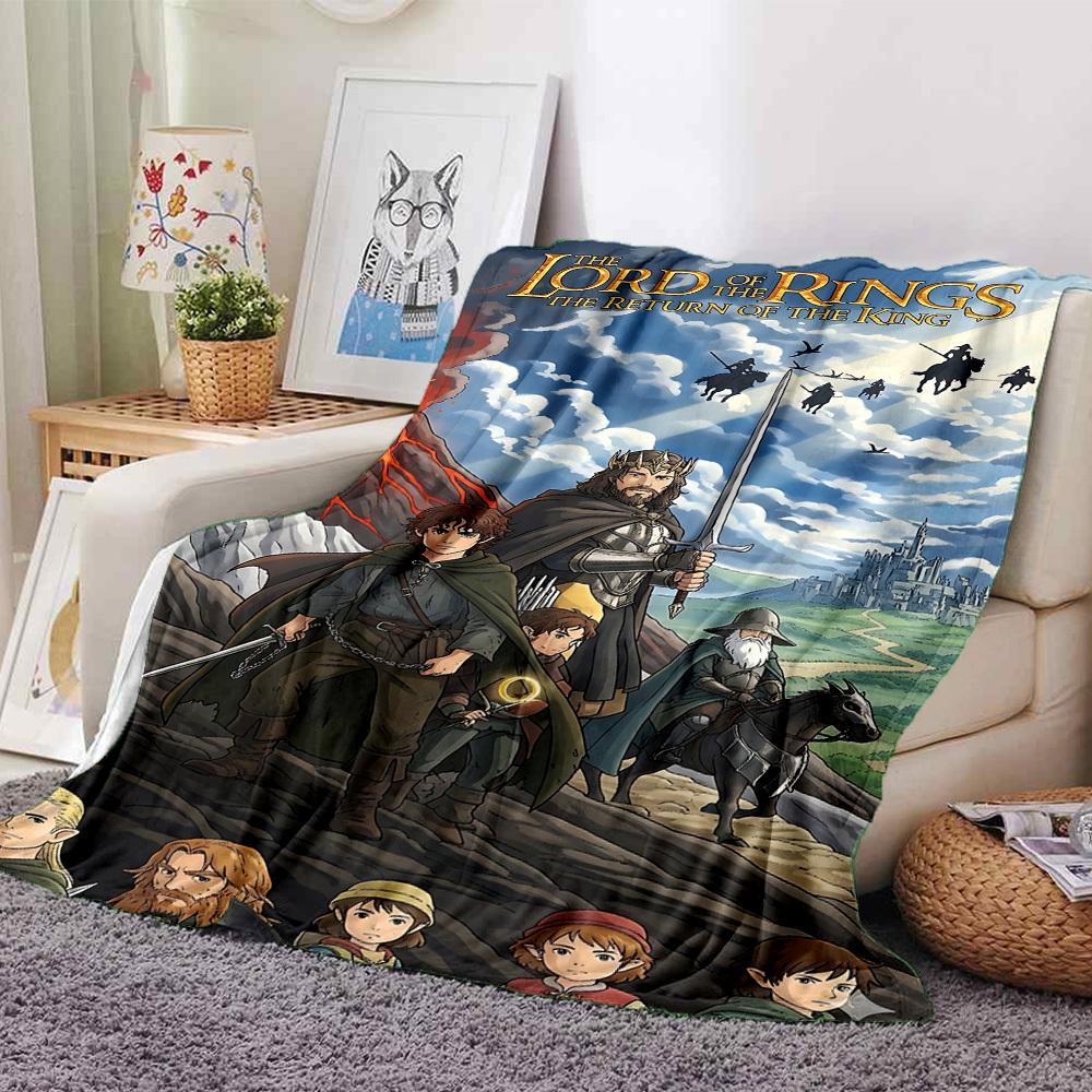 

1pc Lord of the Rings Return of the King Flannel Blanket Soft Warm Throw for Home, Office, Travel, All-Season Cozy Bedding GiftL1238 80cmx120cm(31inx47in)