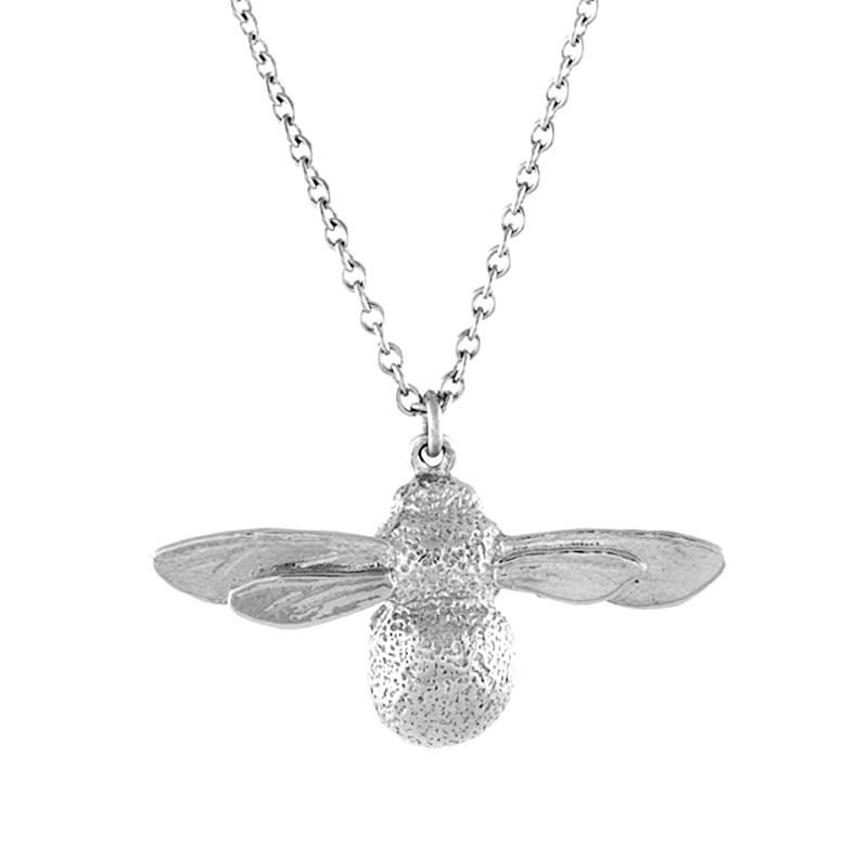 High Quality Hip Hop Fashion Simple Design Copper Golden Bee Women's Pendant Necklace for Commuter Accessories