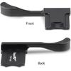 Haoge Metal Hot Shoe Rest Hand Grip for Fujifilm X100VI and X100V Black THB-X2B Thumb-Up Cameras,