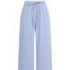 Shop   Women Ribbon Waistband Cool Ice Wide Pants White Pic Wpt 20649