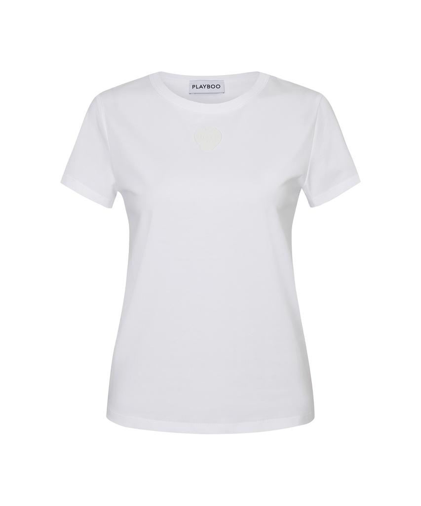 Peulleibu Simple Patch Tee_White