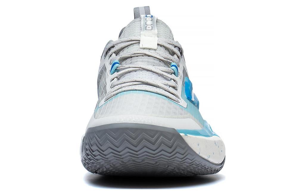 Li Ning Speed 9 Premium PRM Flat Slip Resistant Abrasion Resistant Low Top Basketball Shoes Men's Gray Blue ABAT023-3