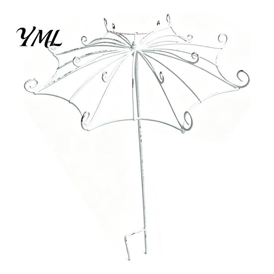Piquet de Support de Plante Résistant aux Intempéries Parapluie Vintage Treillis de Jardin, Support Métallique pour Plantes Grimpantes, Forme Treillis Facile à Installer pour Plantes Grimpantes Roses Clématites,