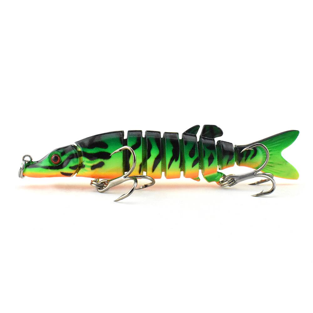 Free Shipping Bionic Dogfish 90mm/6.8g Multi-Section Lure for Cockroach, Bass, and Freshwater Fishing