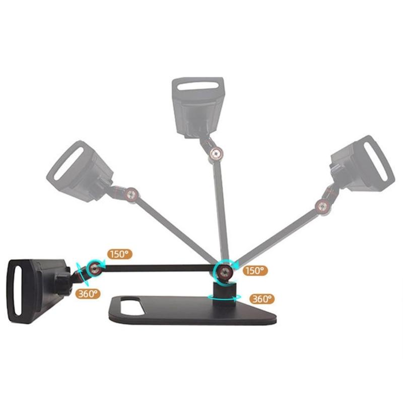 Universal Desktop Tablets Stand Monitor Holder For Smartphone Tablets Monitors With Height Adjustment Foldable Stand