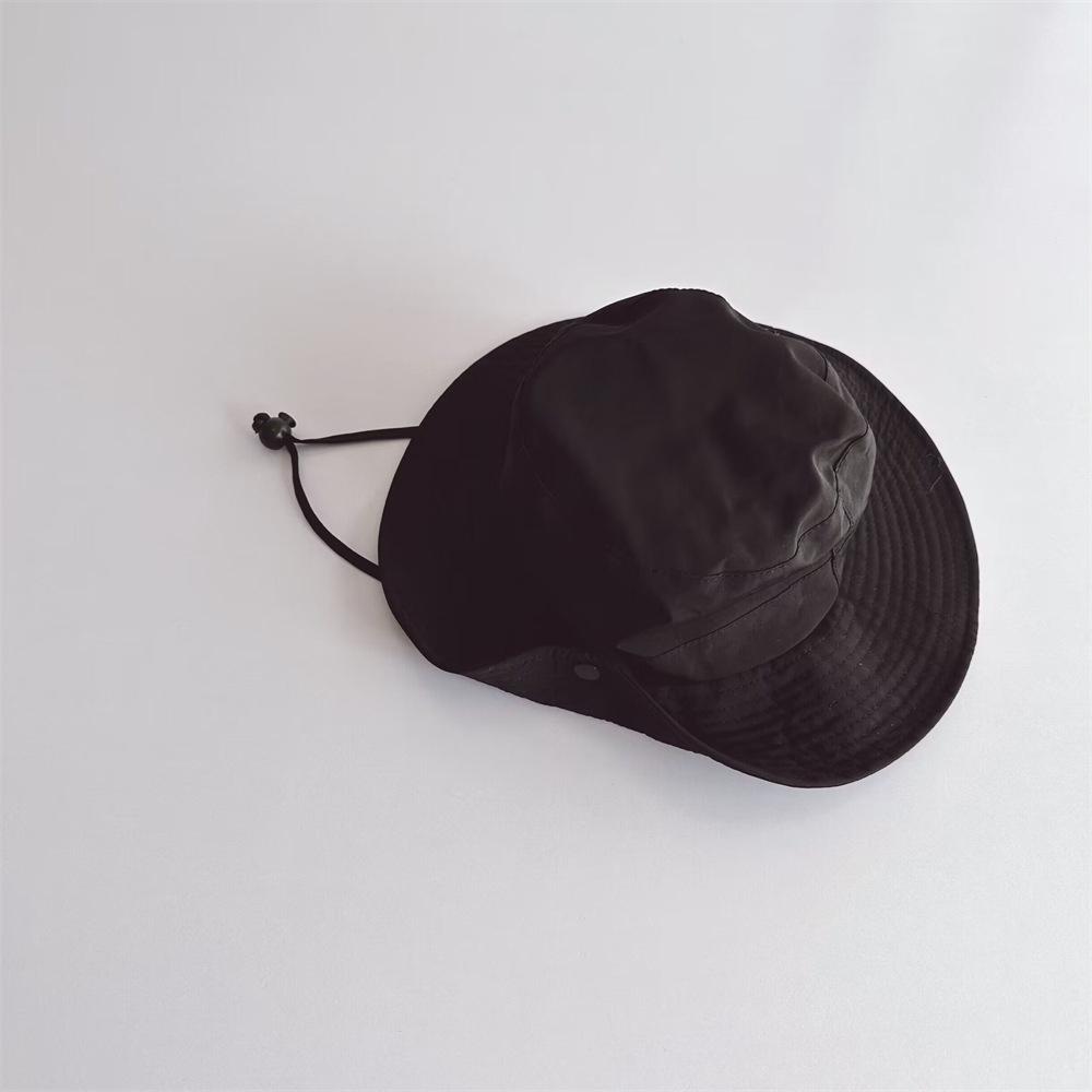 Children Bucket Hats Summer Solid Color Sunhat Kids Sunshade Fishing Caps Boys Girls Outdoor Autumn Fashion Beach Cap New Visor
