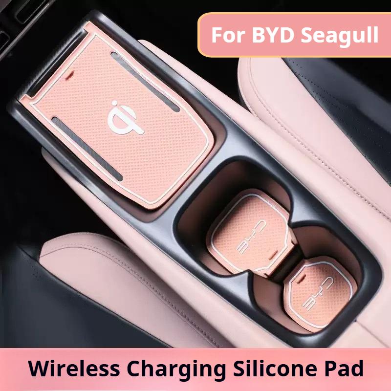 3Pcs for BYD Seagull Dolphin Mini Car Door Slot Storage Cup Pad Anti Slip Pad for Water Cup Car Interior Anti-Dirt Accessories