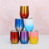 Stainless Steel Vacuum Insulated Egg-Shaped Travel Mug 12oz Wine Beer Coffee Portable Thermal Cup Office Car Home