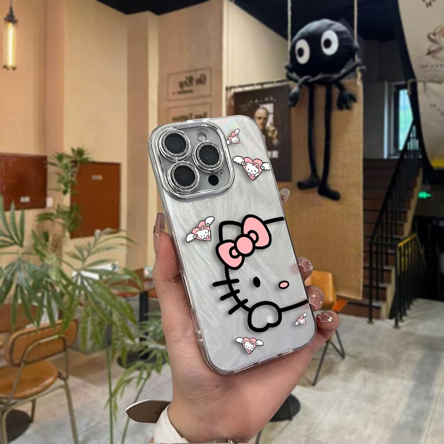 Sanrio Hello Kitty Silver Phone Case for Apple 12