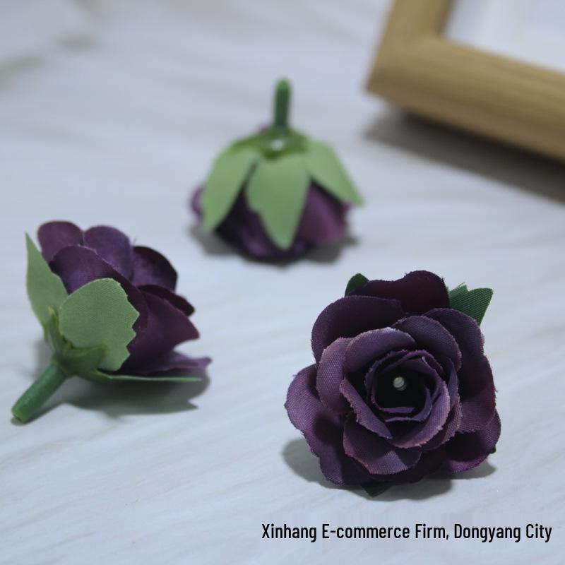 Handgefertigte Mailand Rose Künstliche Blume für Zuhause, Hochzeitsdekoration und DIY Kopfschmuck