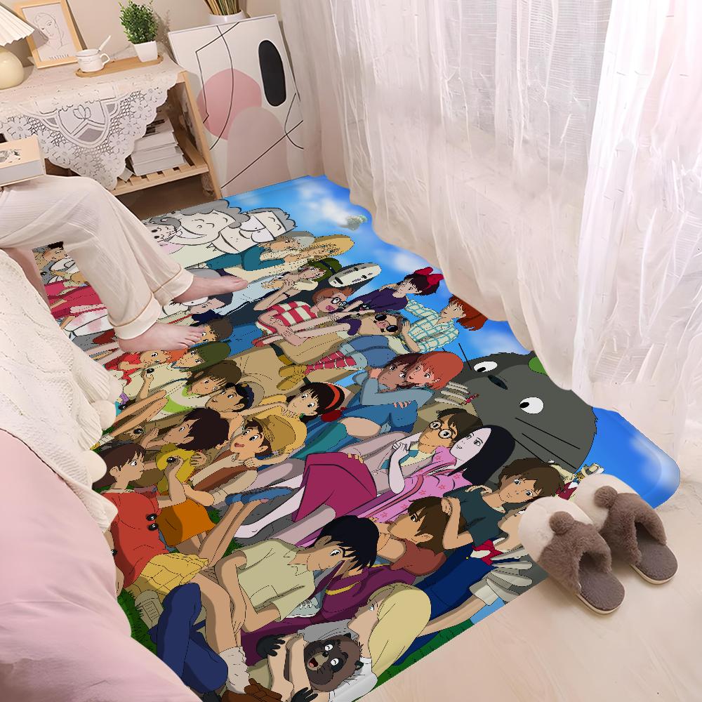 M-miyazaki Hayao Cartoon Anime Room Mats Retro Multiple Choice Living Room Kitchen Rug Non-Slip Welcome Rug
