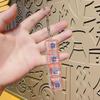 Four-key Transparent Light-up PC Decompression Keyboard Toy Keychain