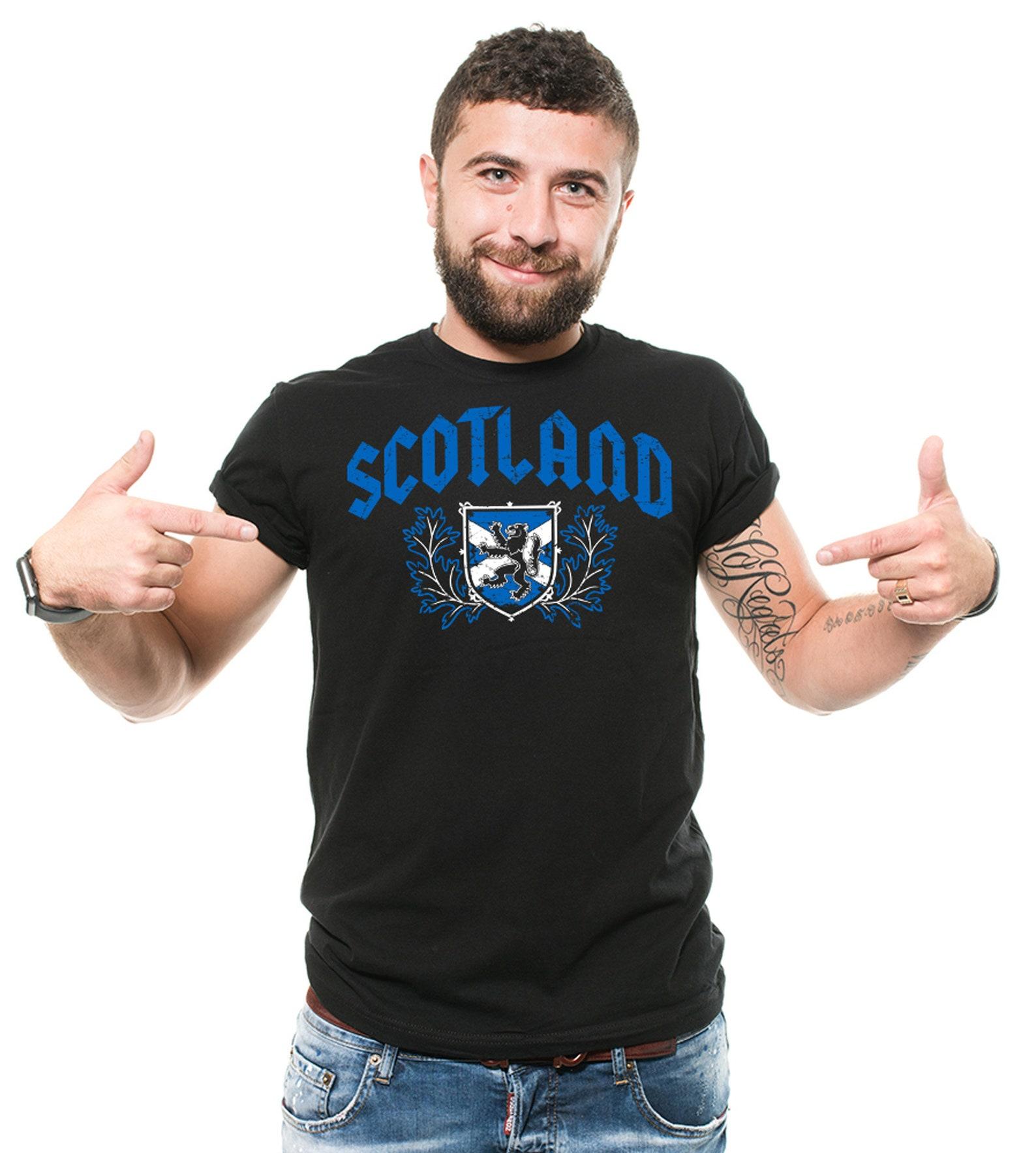 Mens Scotland Flag T-Shirt: Scottish Patriotic Gift S