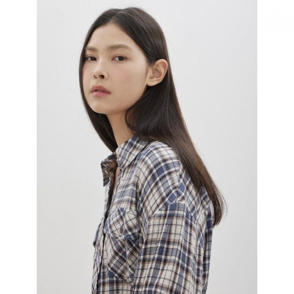 Cc Collect Oversized Check Pattern Shirt C261msc009c