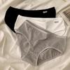 Pure Cotton Women's Low Waist Briefs - Solid Color, Breathable Underwear for Teens and Students