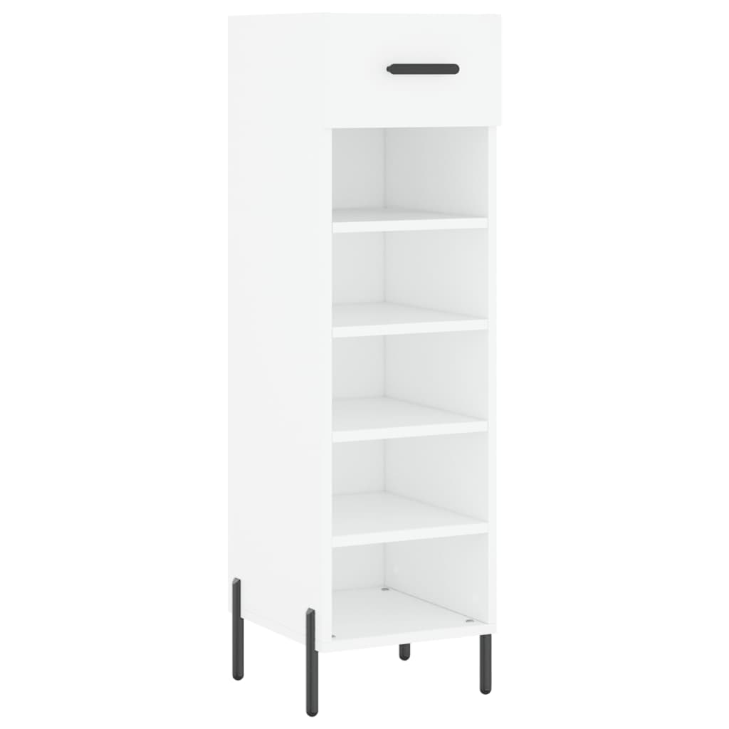 Shoe Cabinet White 30x35x105 cm Particleboard