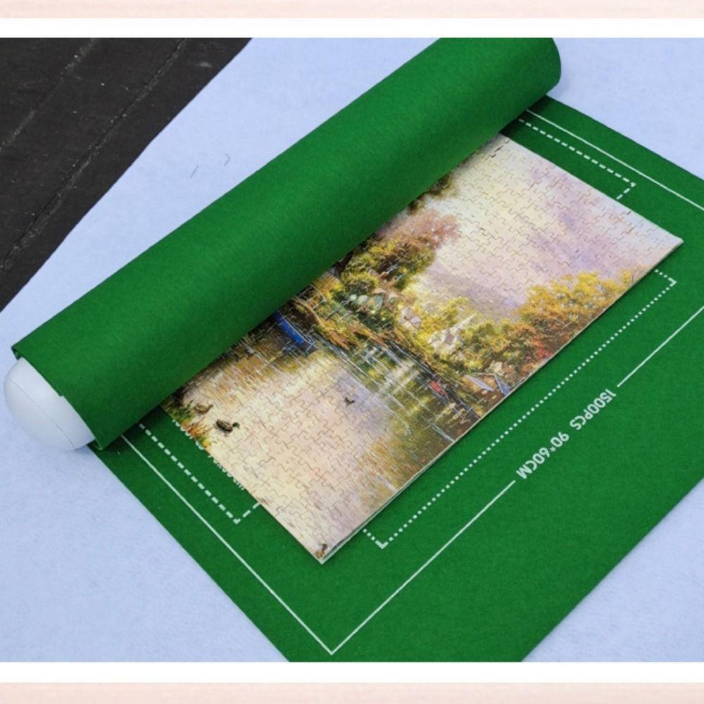 Roll Up Jigsaw Puzzle Storage Mat Set 1500/2000/3000 Pieces Non-Slip Puzzle Saver Pad with Storage Bag Portable Puzzles Keeper