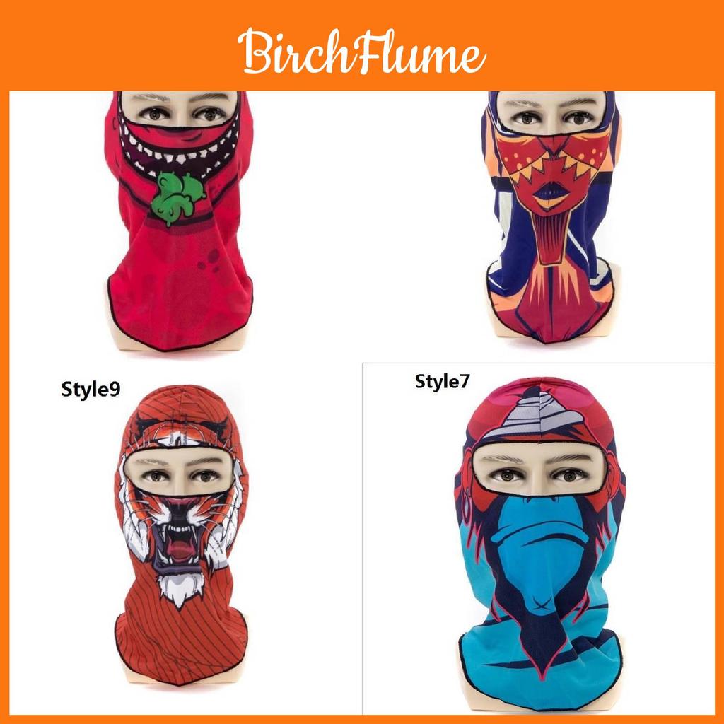 Stylish Windproof And Warm Cycling Mask Unisex Ski Mask With Unique Prints