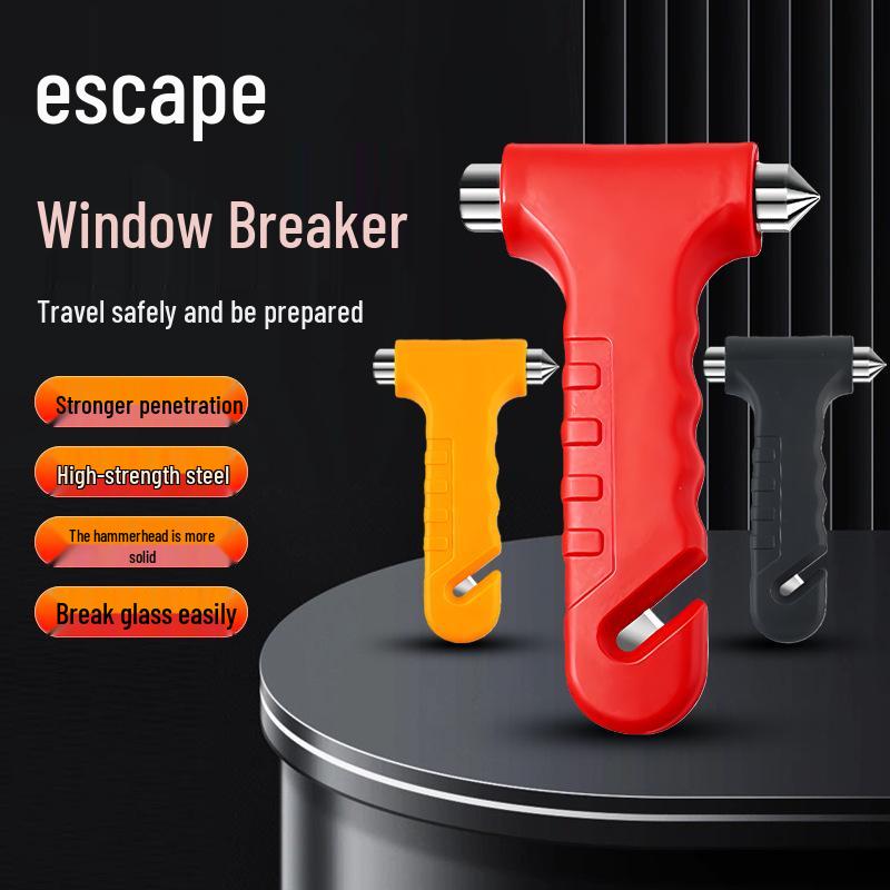 2-in-1 Lifesaving Emergency Hammer with Cutter: Car Safety & Fire Escape Tool