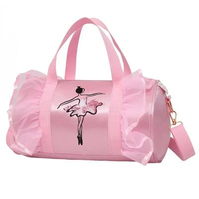 New Ballet Dance Bags Pink Girls Sports Dance Kids Backpack Baby Barrels Package Bag Costume Clothes Shoes Dress Handbag