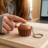 Cartoon Simulated Dessert Stress Relief Pass The Time Clicker Toys Pendant Decompression Keychain Backpack Decor Accessories