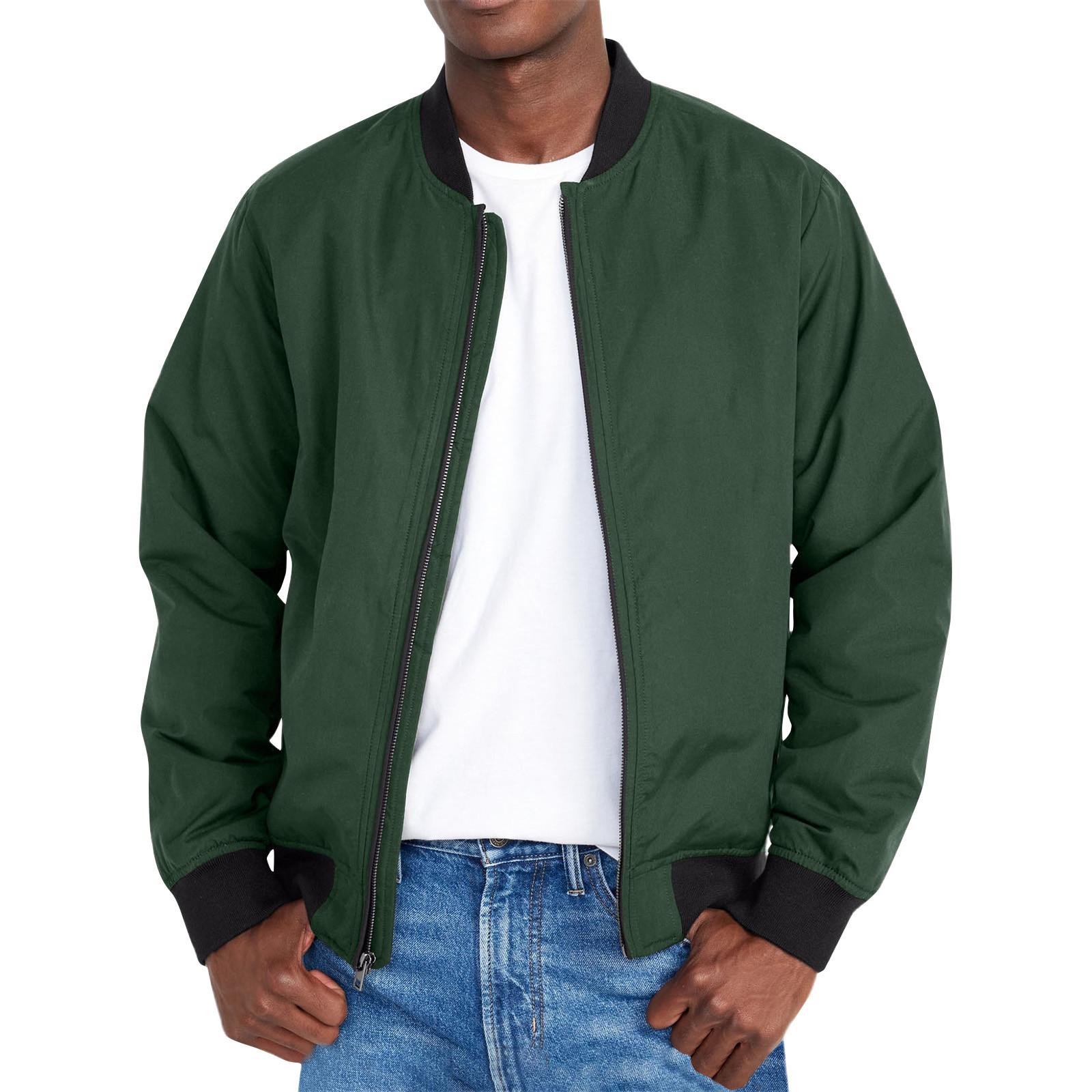 

Men s Solid Color Pocket Zipper Jacket Men s Sports Large Size Casual Jacket XXXXL