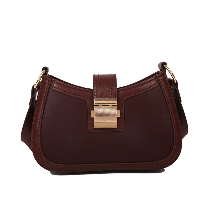 Rudens ir žiemos retro mažas krepšys 2025 m. naujas paprastas moteriškas krepšys atsitiktinis paštininko krepšys tekstūrinis peties pažasties kvadratinis krepšys