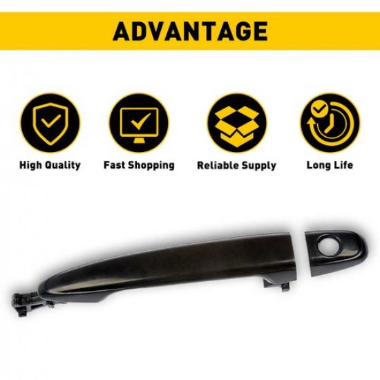 Exterior Door For 2007-2011 Camry Handle 2005-2012 Toyota Tacoma Front LH Black