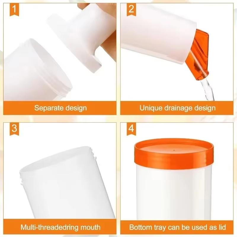Caraffe Dosatrici in Plastica per Succhi da 1L Bar Versatoi Colorati Contenitori Bottiglia per Versare Succhi per Bar Casa Cucina Ristorante Cafe
