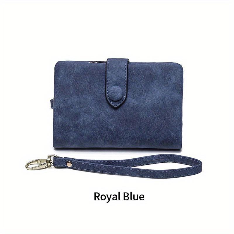 

Wallet Women s Short Korean Cute Buckle Multi Card Holder Change Handbag сапфир синий