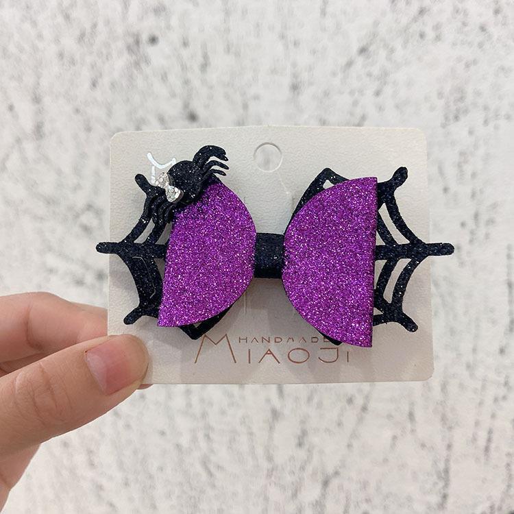 

Хэллоуин Фиолетовый Паук Бант Волшебная Палочка Заколка для Волос и Ободок для Детей