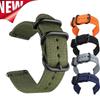 Nylon Three-Ring Buckle Watch Band for Samsung Active 3/4/5 & Huawei S3 - Canvas Woven Wristband